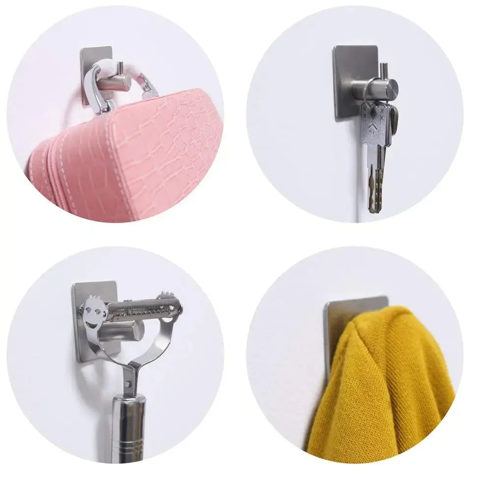 Stainless Steel 3M Self-Adhesive Wall Hook | No-Drill