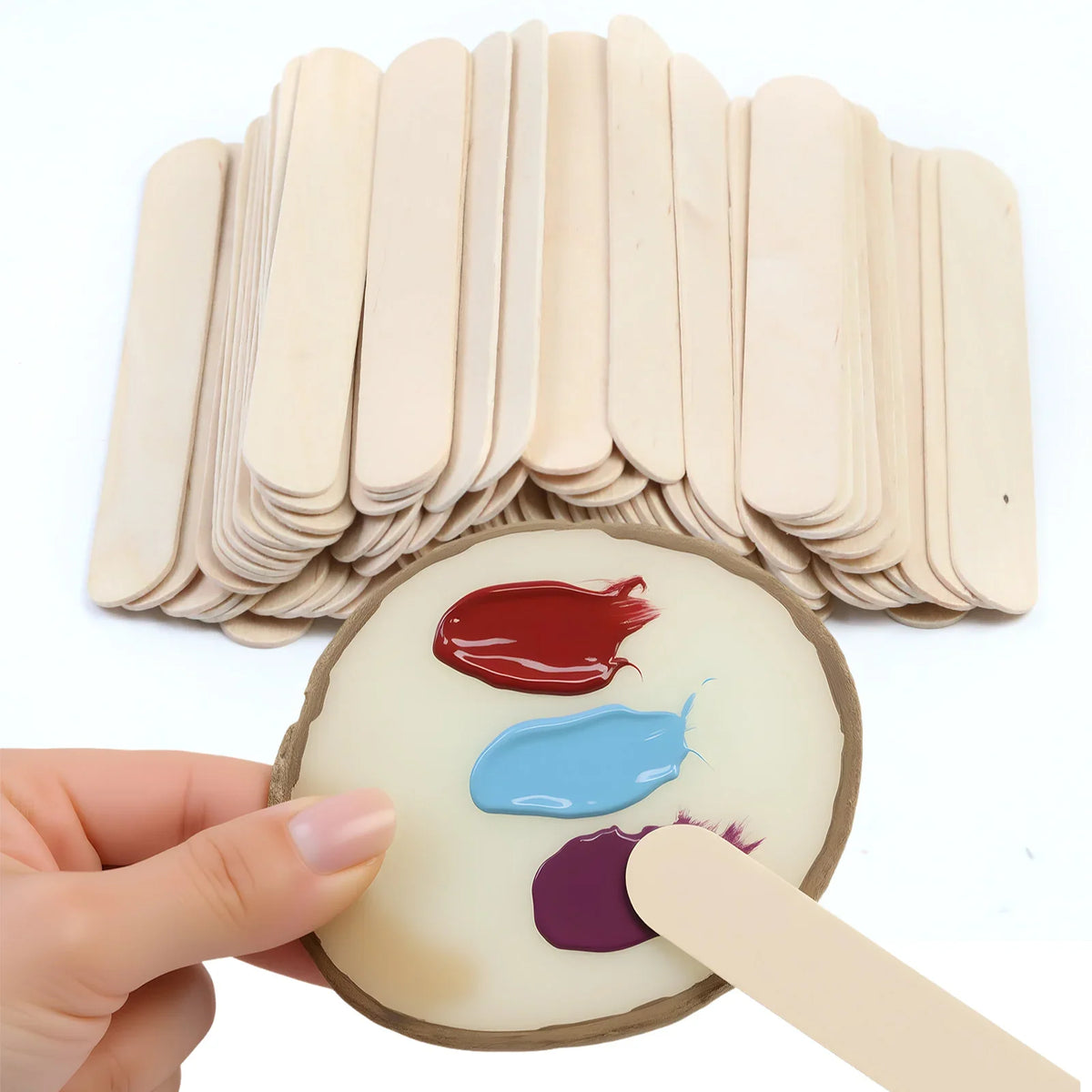 Round Resin Agate Nail Art Palette & Gel Polish Display Shelf