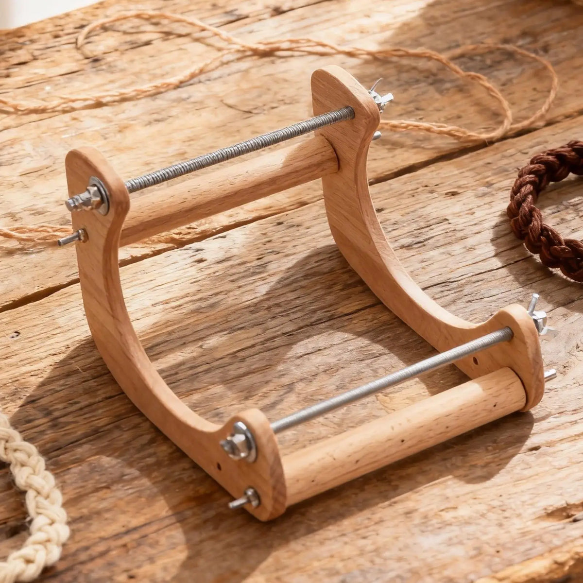 Wood Beading Loom – Adjustable Bracelet & Necklace Weaving Frame