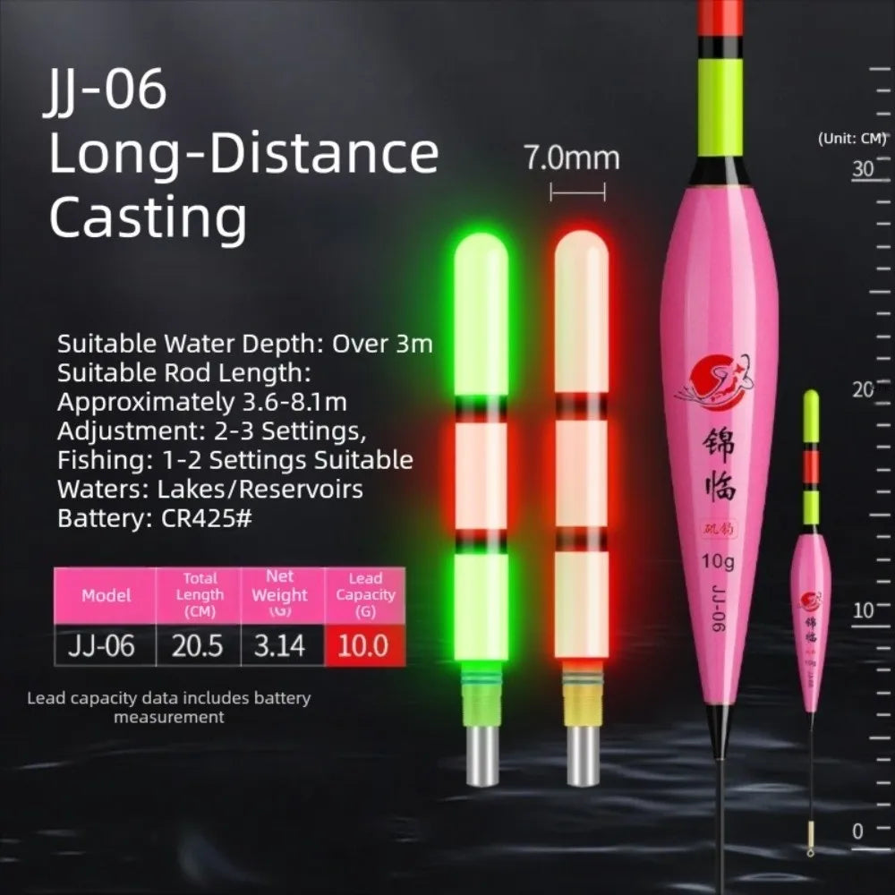 2pcs LED Color-Changing Night Fishing Float | Gravity Sensor