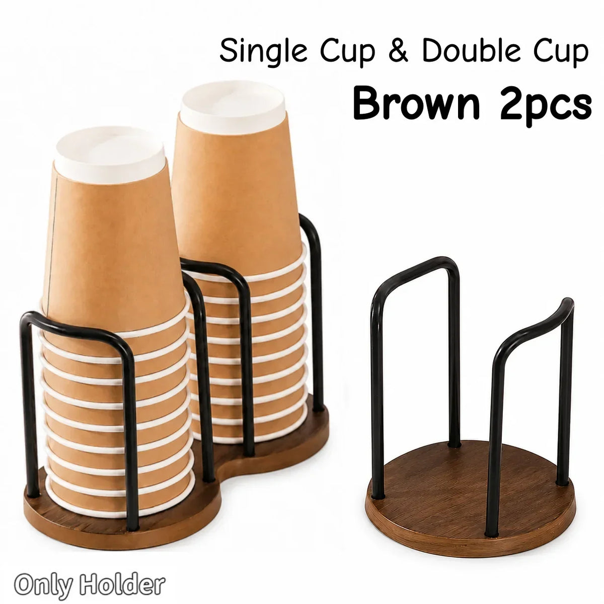 Desktop Cup Holder & Coffee Cup Organizer Storage Rack
