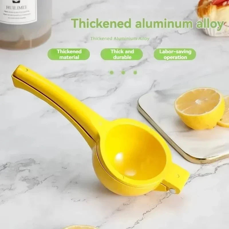 Manual Lemon Squeezer Clip – Mini Portable Aluminum Hand Juicer