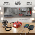 LED Work Light Adapter for Power X Change 18V Battery | USB & 12V