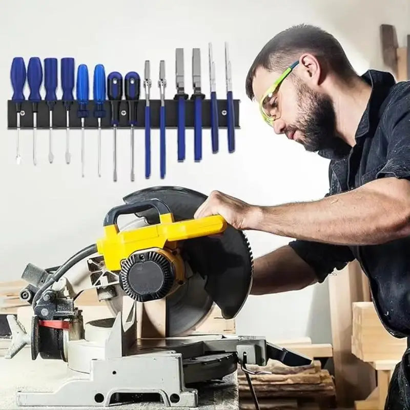 Wall-Mounted Aluminum Screwdriver & RC Tool Organizer Stand