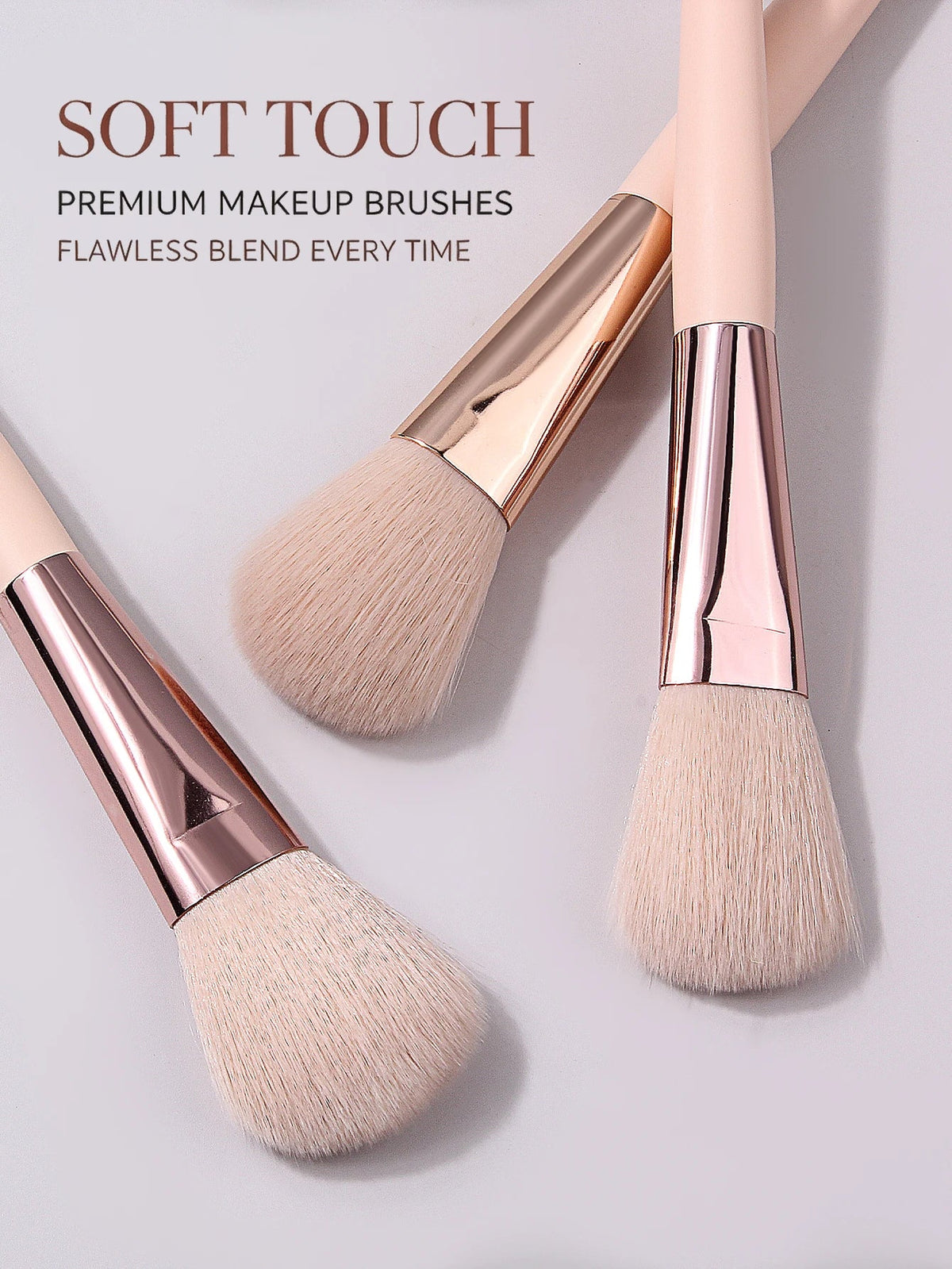 3-Piece Soft Fluffy Blush Brush Set – Highlight & Contour