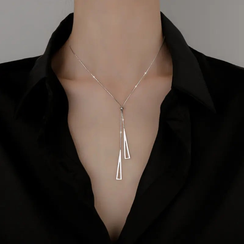 Women's Hip Hop Tassel Necklace – Adjustable Zinc Alloy
