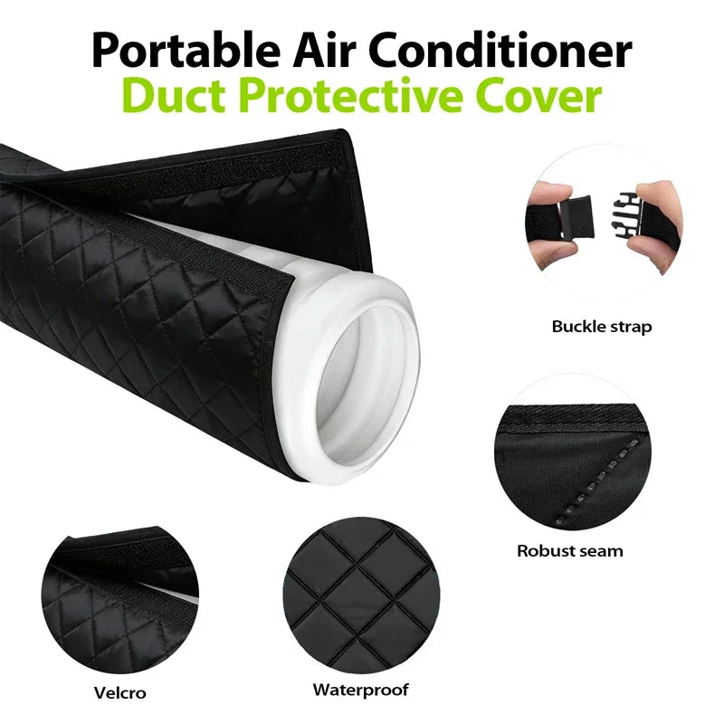 AC Hose Insulation Cover – Waterproof Sleeve with Buckle Straps