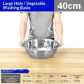 Stainless Steel Colander Rice Sieve Strainer Drain Basin