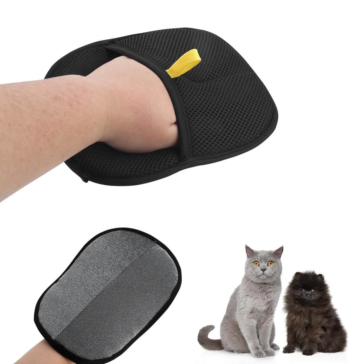 Reusable Pet Hair Removal Gloves – Double-Sided Grooming