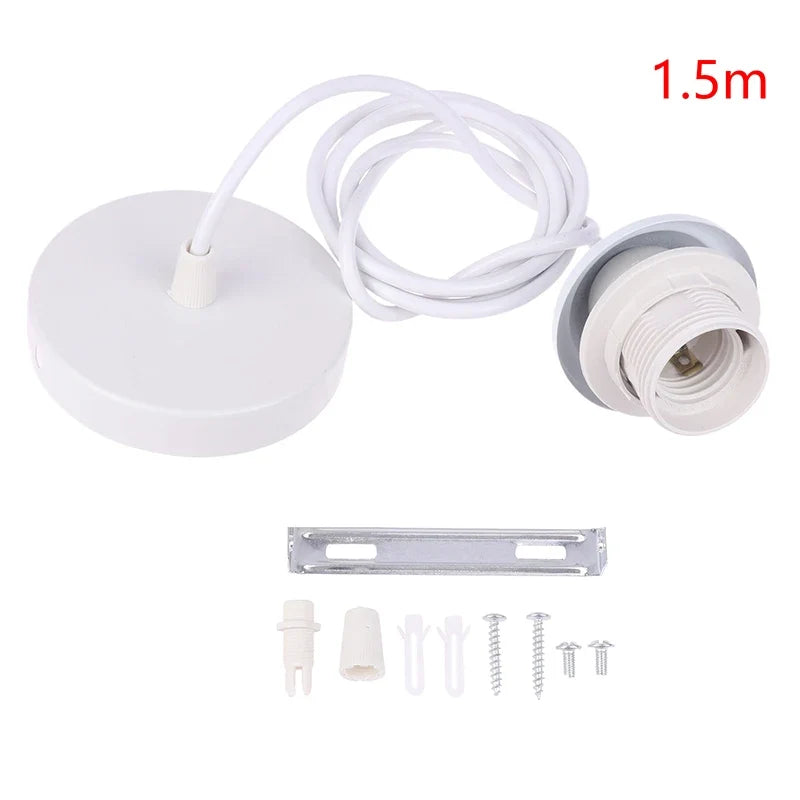 Retro E27 Pendant Lamp Holder Socket with Hanging Wire Cord