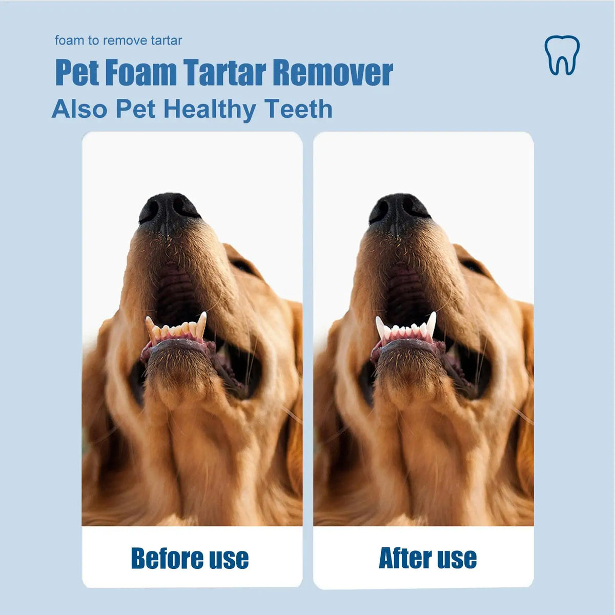Pet Dental Foam Spray – Tartar & Bad Breath Remover for Dogs & Cats