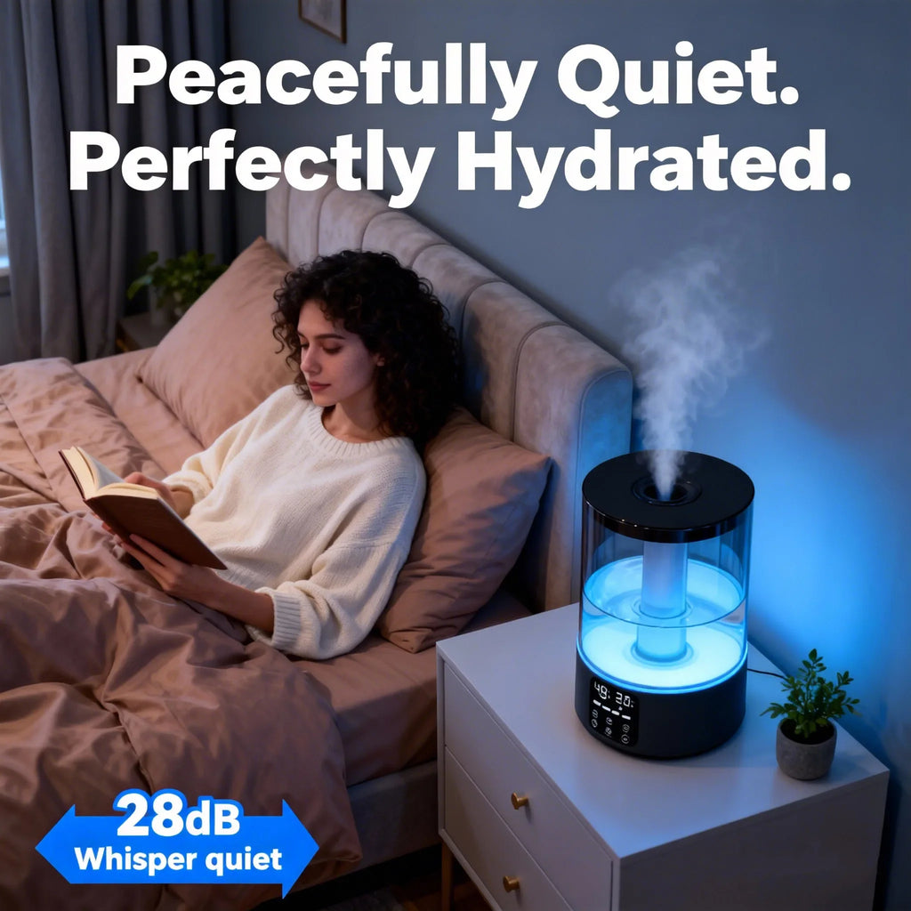 Ultrasonic Cool Mist Humidifier & Aromatherapy Diffuser LED