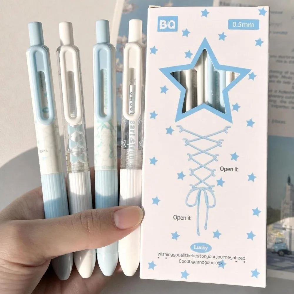 Sweet Ballet Gel Pens 4-Pack | 0.5mm Aesthetic Stationery Set