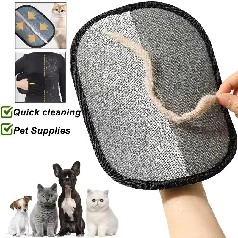Pet Hair Remover Gloves – Washable Deshedding Mitts for Cats & Dogs