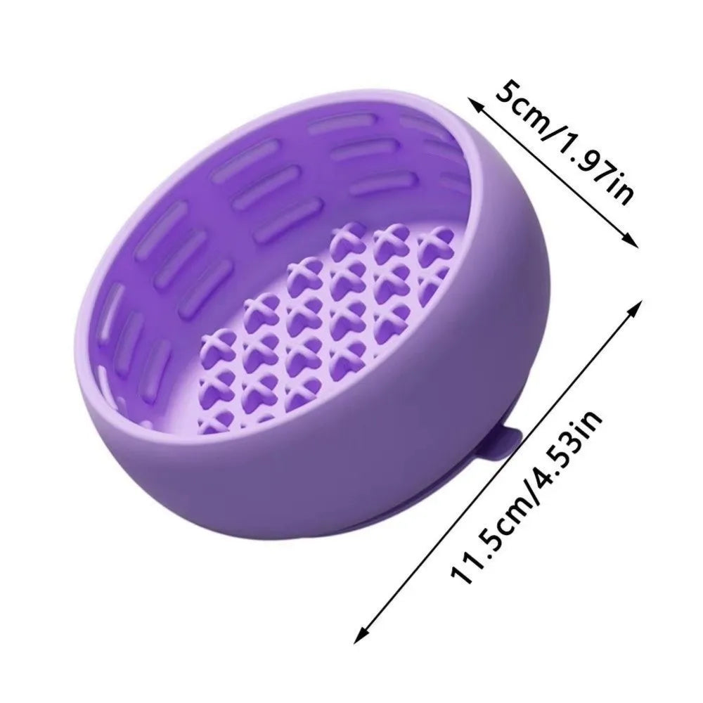Silicone Slow Feeder Dog Bowl – Anti-Slip, Anti-Spill, Portable