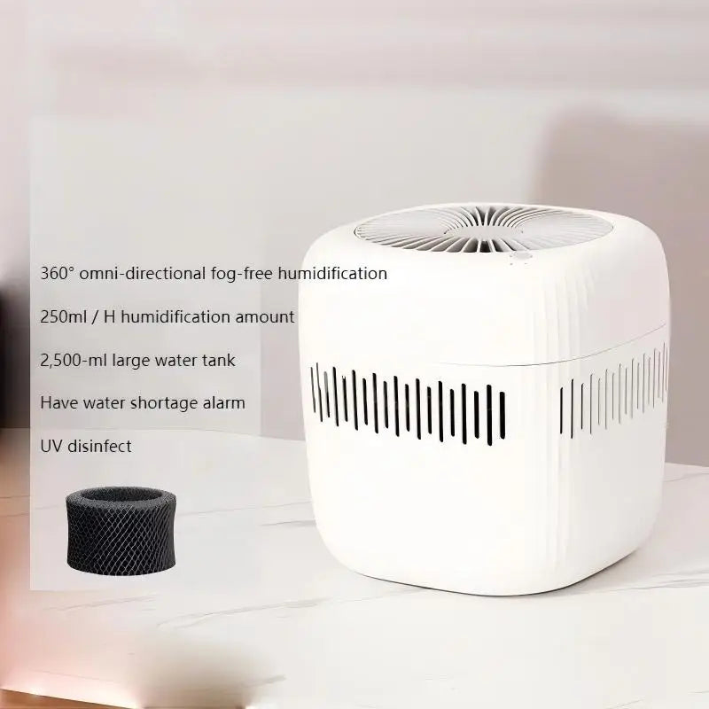 2.5L Air Humidifier – Quiet Mist for Bedroom, Home & Hotel
