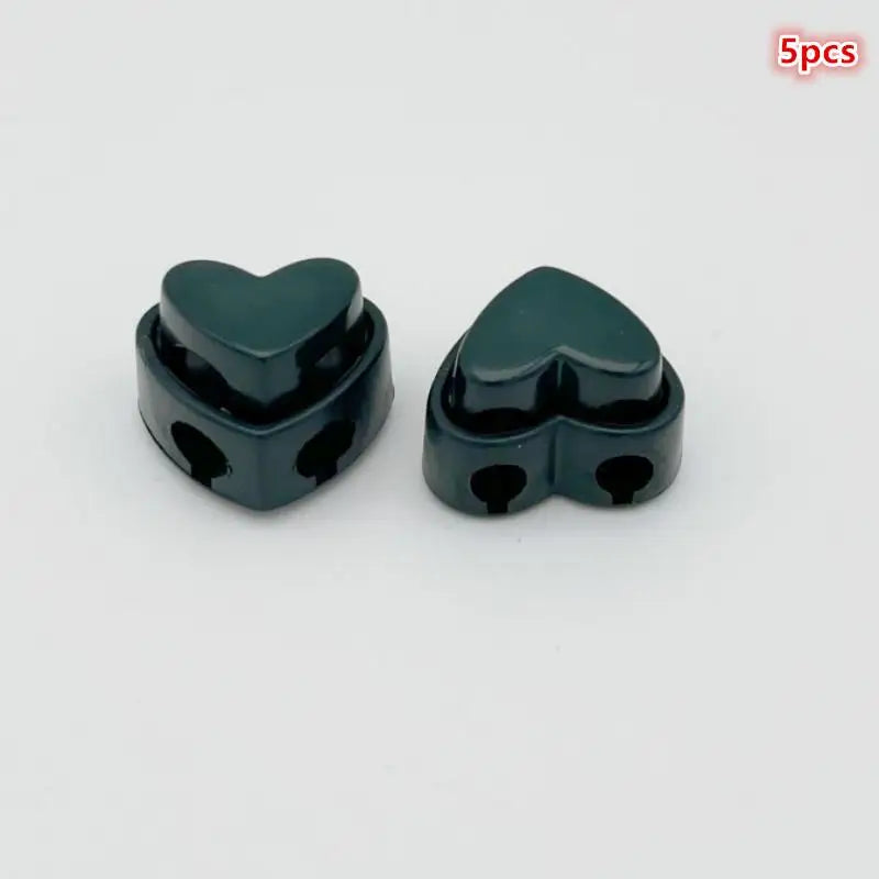 5pcs Heart-Shaped Cord Locks Spring Toggle Stoppers – 5 Pack