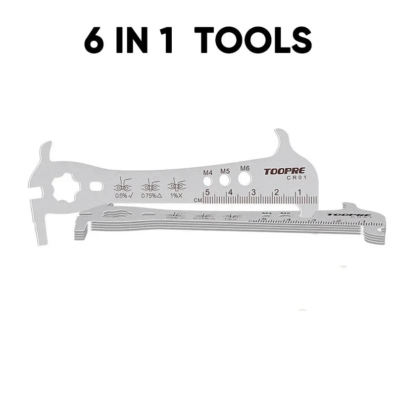 TOOPRE 6-in-1 Bike Chain Wear Checker Multi-Function Tool