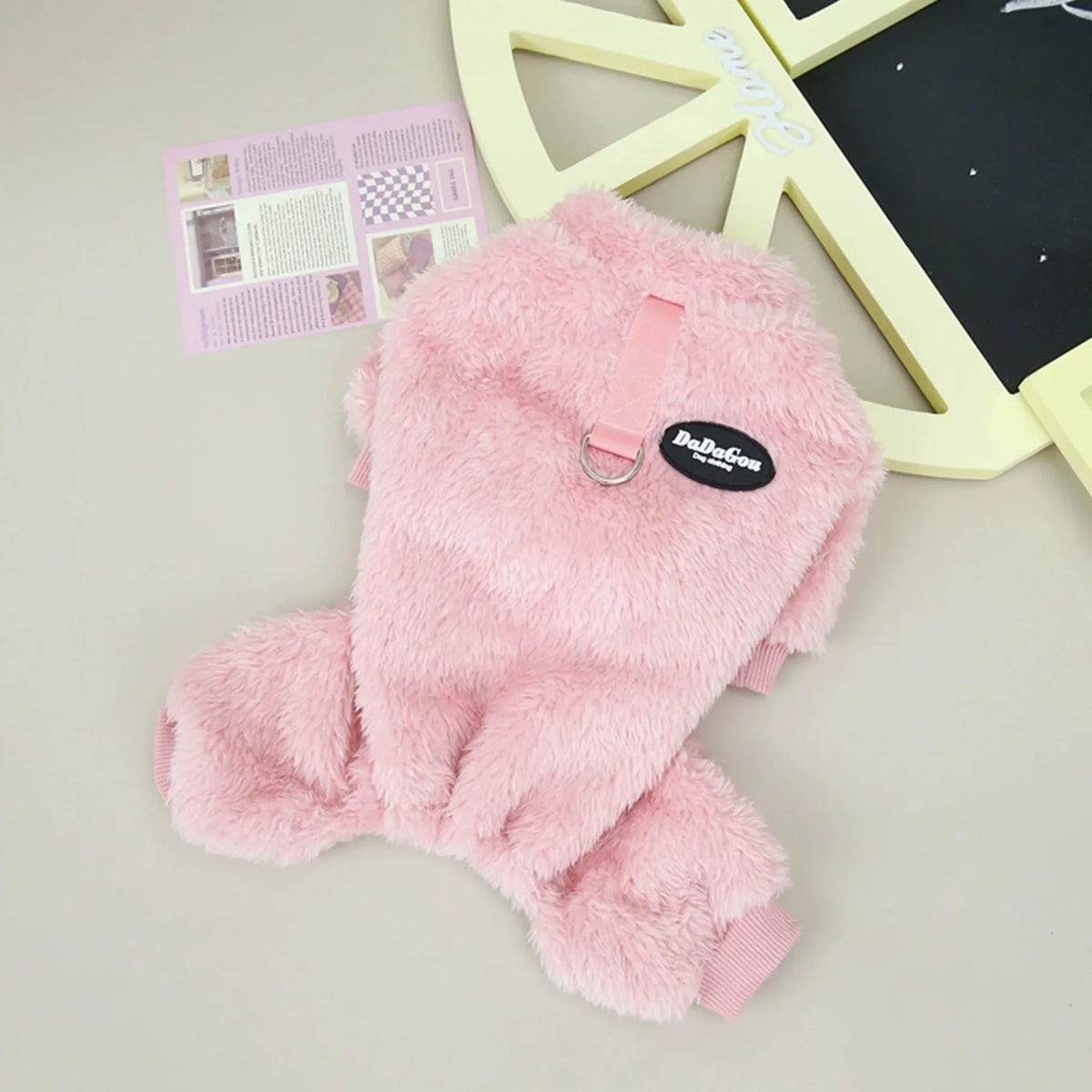 Winter Fleece Dog Jumpsuit Pajamas – Small & Medium Dogs