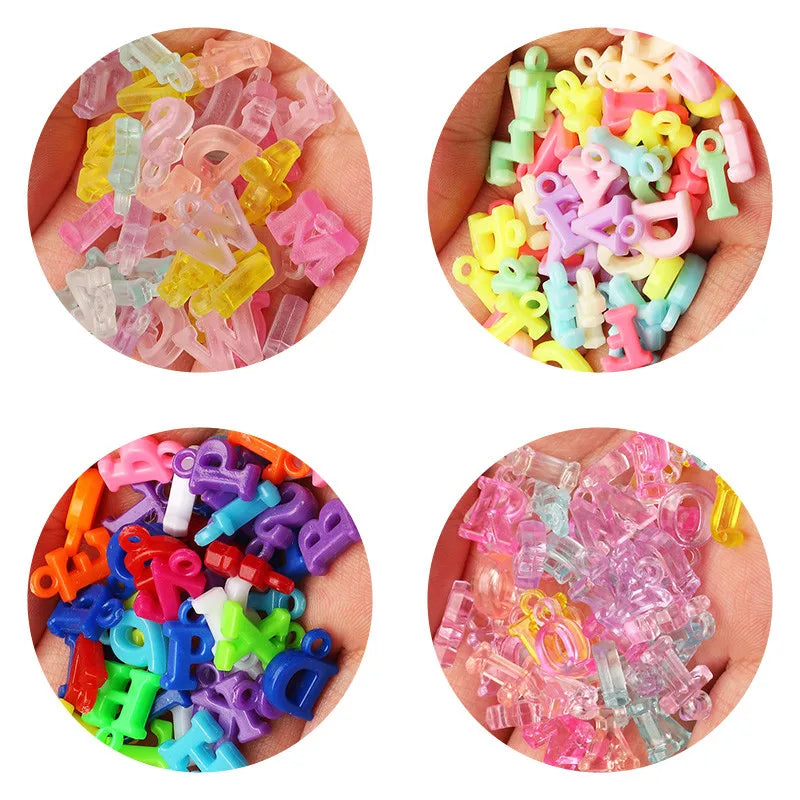 Mixed Acrylic Letter Beads 50/100/200Pcs – DIY Jewelry Making