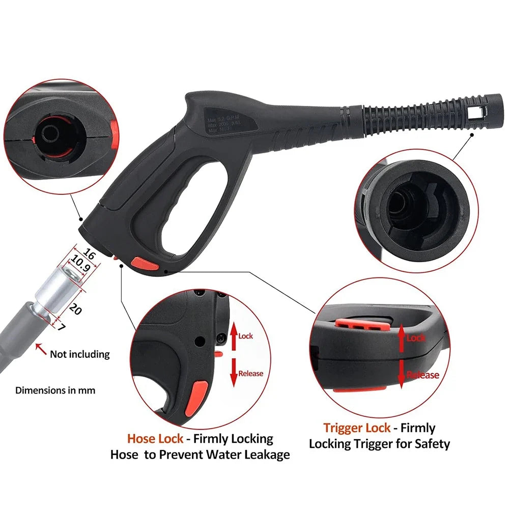 High Pressure Washer Spray Gun Lance – Quick Connect