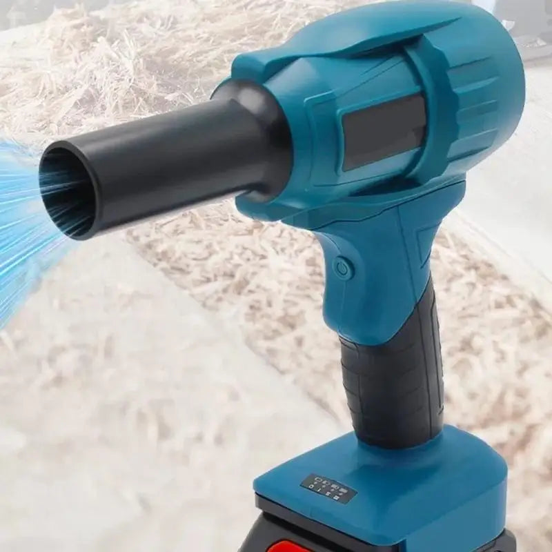 Brushless Cordless Blower 380W – Dual Nozzles & Display