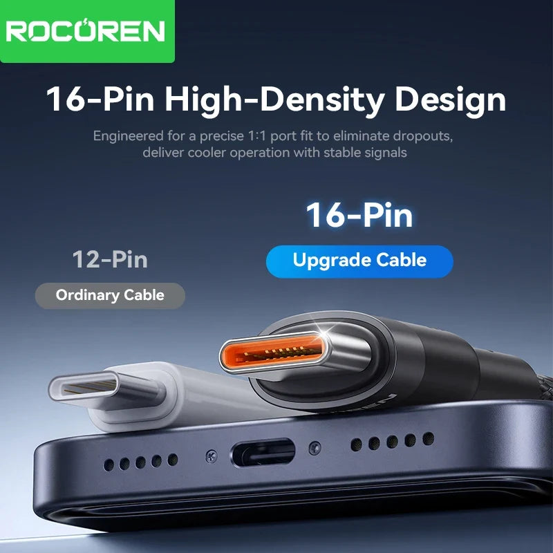 Rocoren 240W USB-C Fast Charging Cable – 0.5m, 1m & 2m
