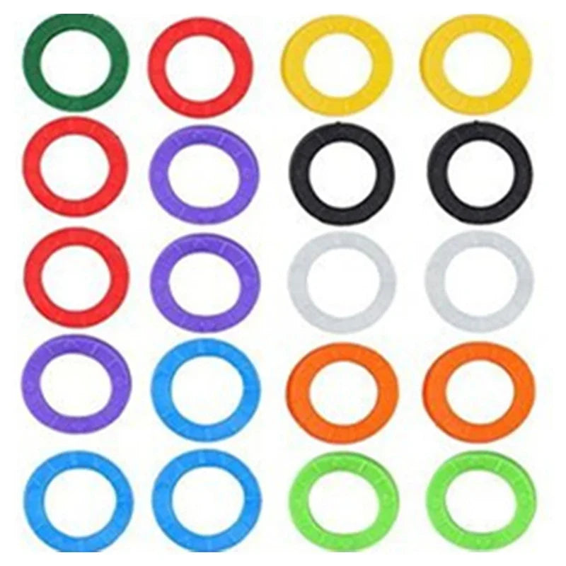 30pcs Silicone Key Covers – Colourful Elastic Rubber Key Caps