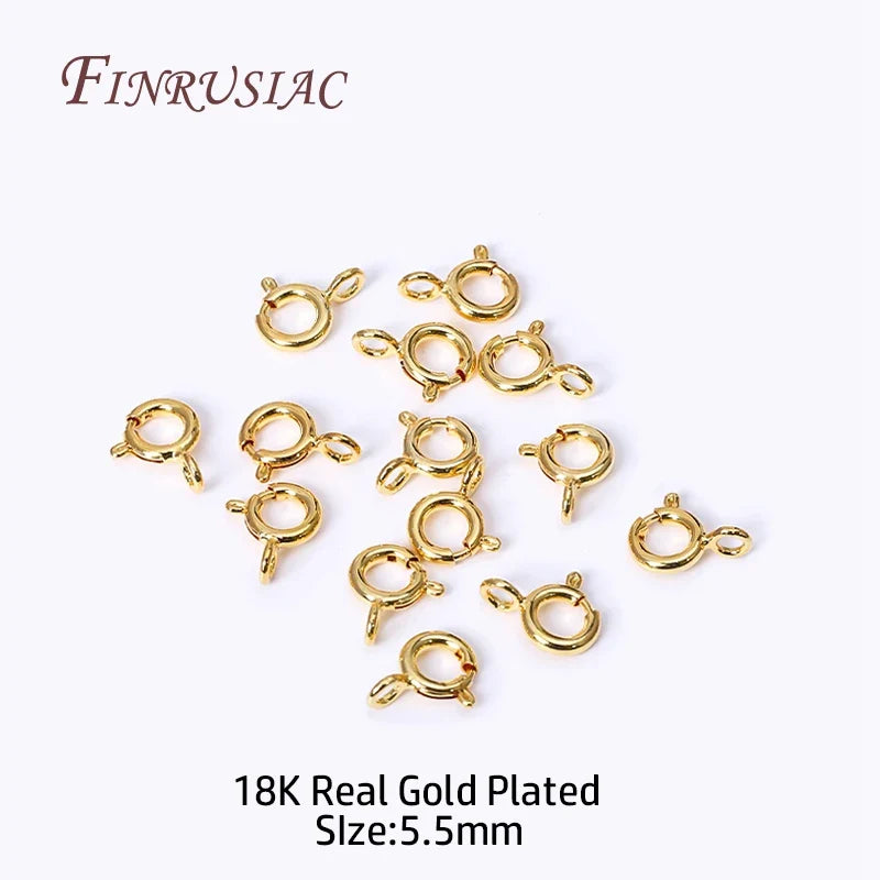 18K Gold Plated Brass Extension Chain Connectors | DIY Jewelry