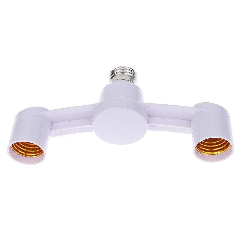 E27 to 2E27 Lamp Socket Adapter 85-285V Light Converter