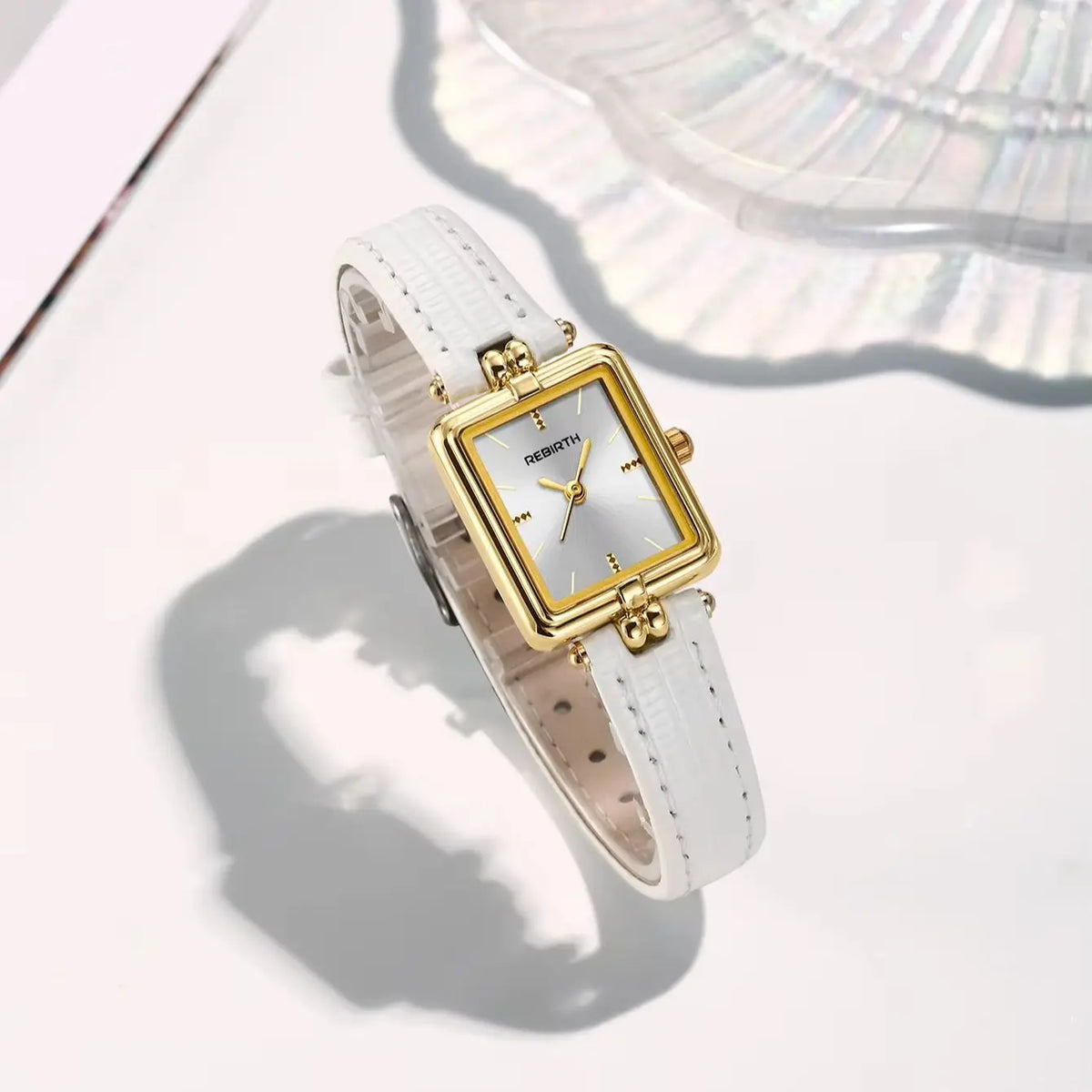 REBIRTH Roman Scale Quartz Watch | Leather Band Minimalist