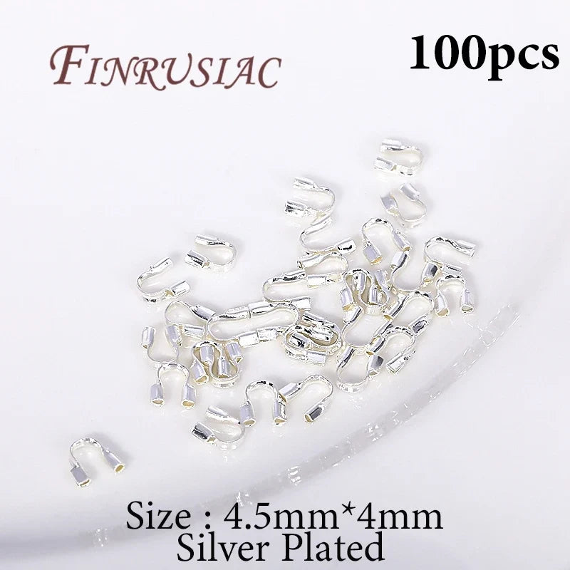 18K Gold Plated Crimp Beads, End Caps & Lobster Clasps