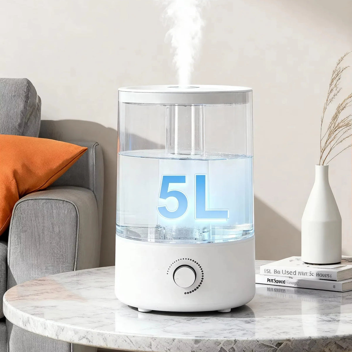 Portable Ultrasonic Humidifier | Humidistat & Aromatherapy