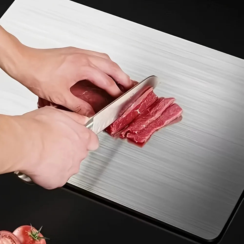 3-Piece Stainless Steel Cutting Board Set – BPA Free & Rustproof