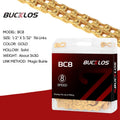 BUCKLOS Bike Chain 8/9/10/11/12 Speed MTB Road Bicycle Chain