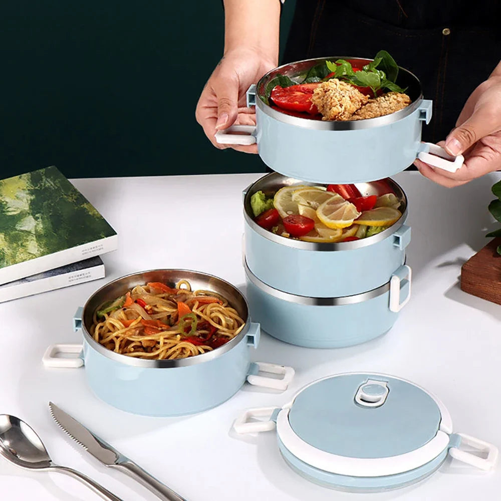 Stainless Steel Thermal Lunch Box – Leakproof Food Container