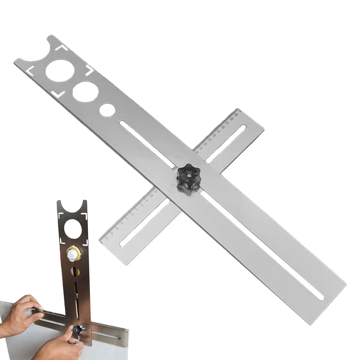 Tile Hole Locator – Stainless Steel Adjustable Drill Guide Tool