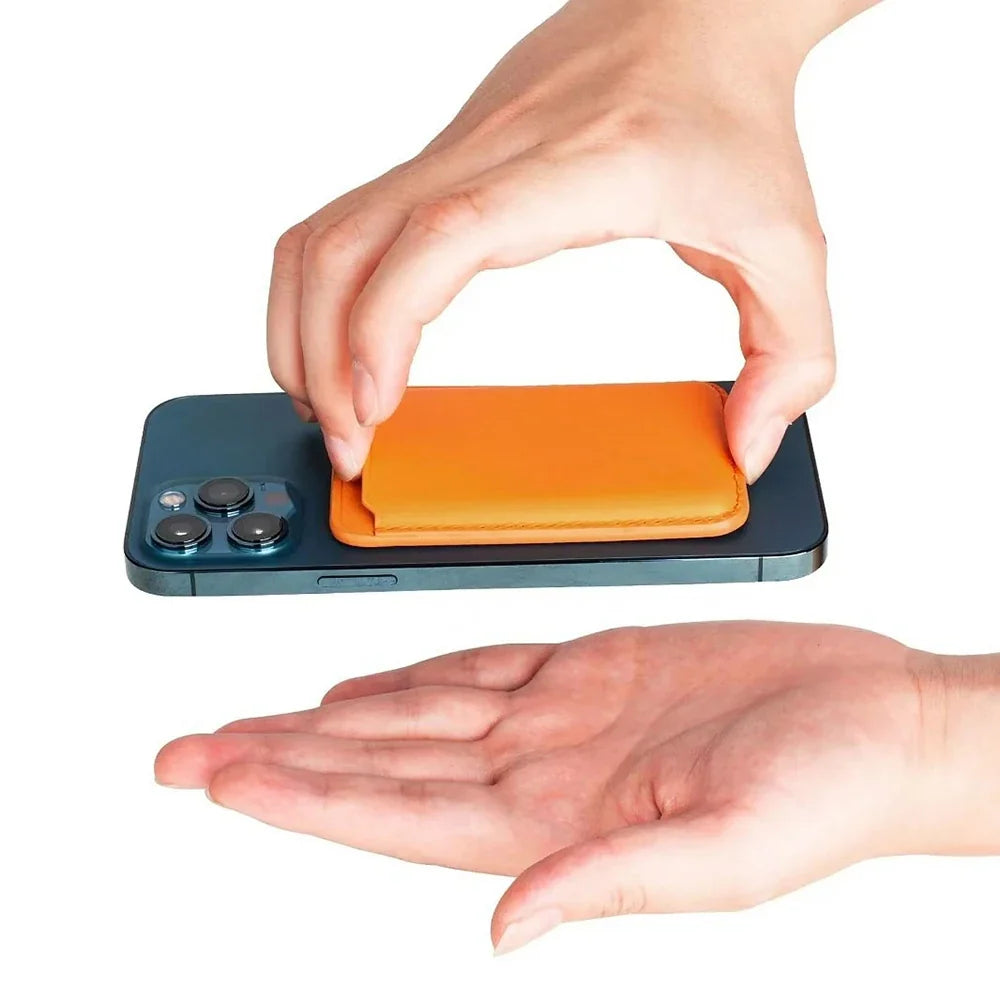 MagSafe Magnetic PU Leather Card Holder for iPhone 17