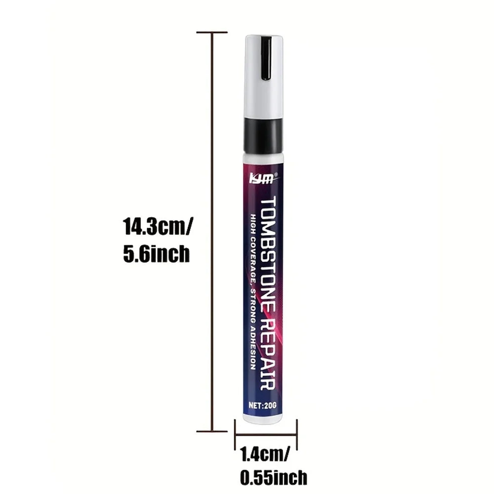 Black Tombstone Restoration Pen – Fade-Resistant Color Replenishment