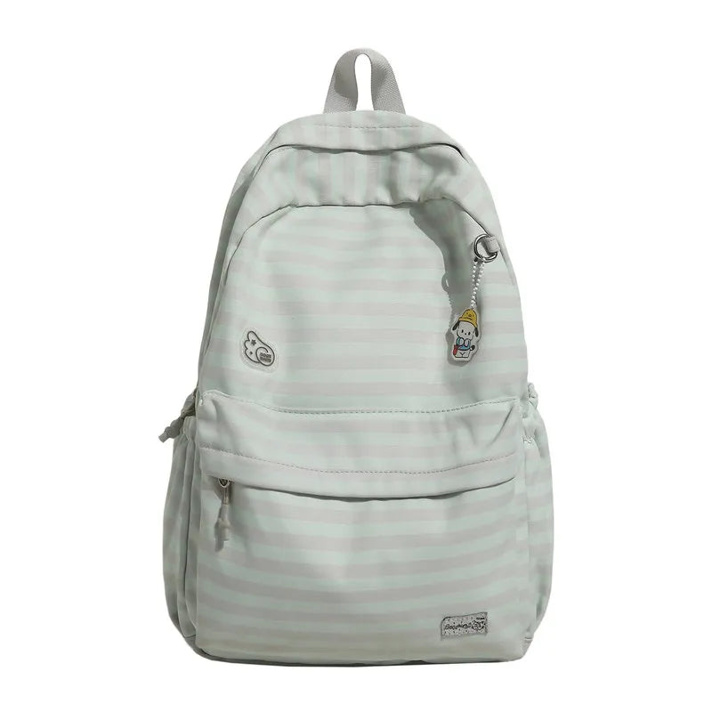 Nixie Women's Striped College Backpack – Large Capacity