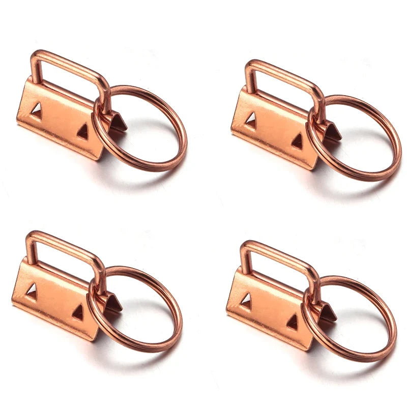10pcs Metal Belt Clip Key Fob Foldover Connector DIY Hardware