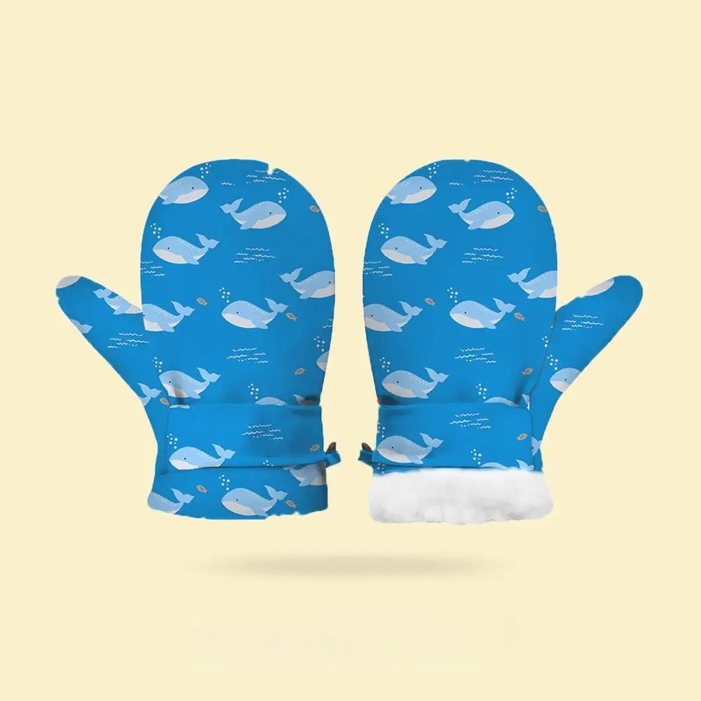 Toddler Waterproof Fleece Mittens | Kids Ski Gloves Ages 2–6