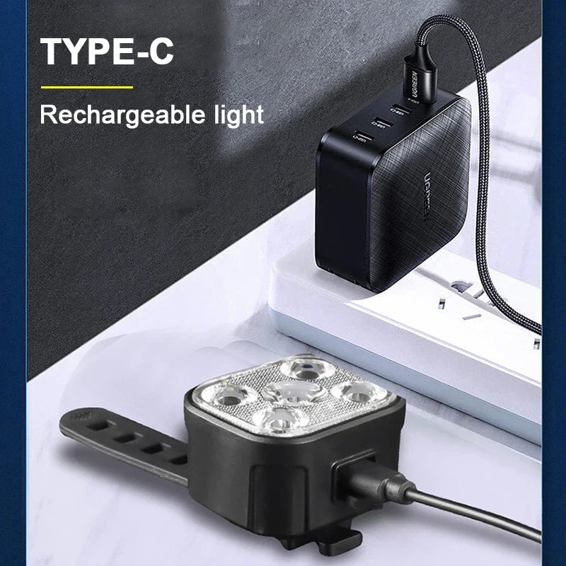 BUCKLOS Type-C Rechargeable Bike Light Set – Front & Rear MTB