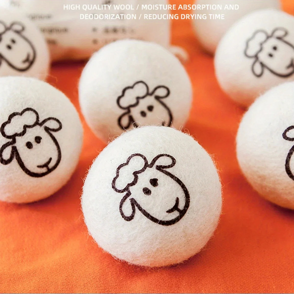Reusable Wool Dryer Balls 3/6 Pack – Natural Fabric Softener