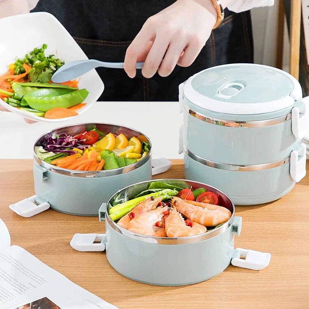 Stainless Steel Thermal Lunch Box – Leakproof Food Container