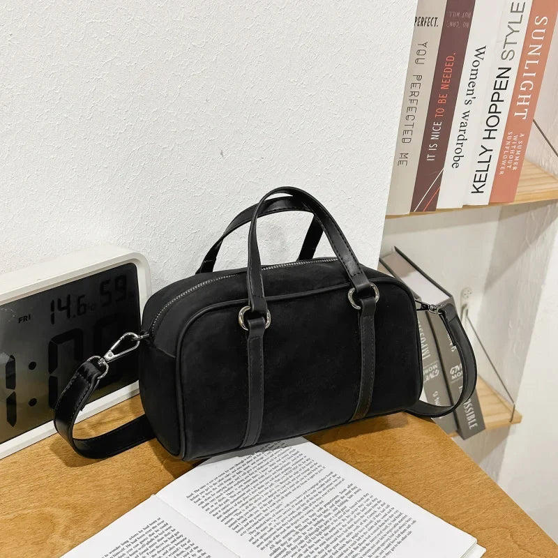 Retro Baguette Crossbody Bag – Women's Versatile PU Handbag