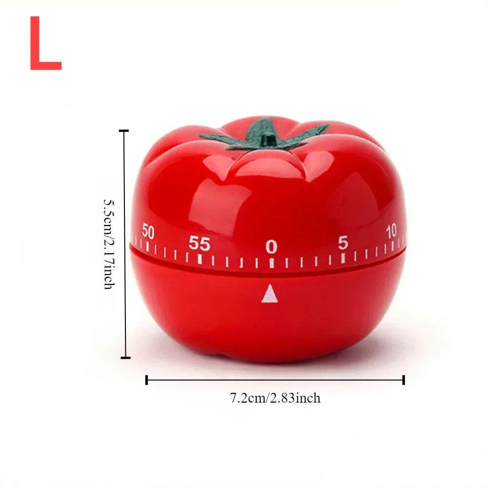 Tomato Mechanical Kitchen Timer – Pomodoro Countdown Clock