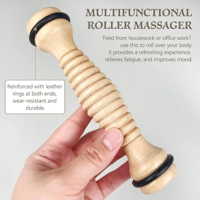 Wooden Foot Massage Roller – Acupoint Nourishing Massager