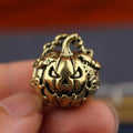 Vintage Brass Halloween Pumpkin Pendant – DIY Jewelry Charm