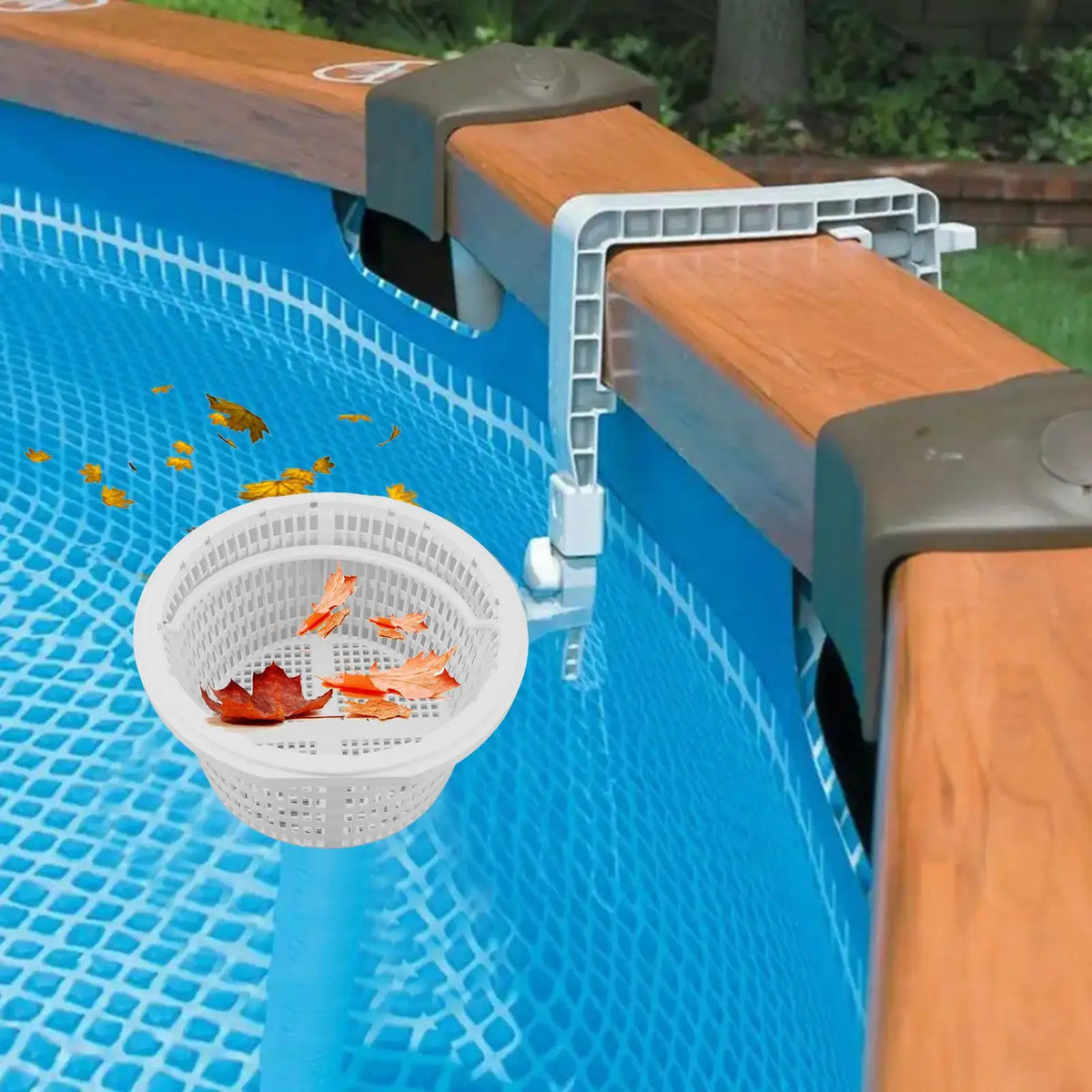 Pool Skimmer Basket with Handle – PVC Replacement for Pools